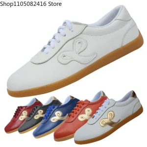 Unisex Tai Chi Shoes Martial Arts Shoes Cowhide Leather with Soft Rubber Sole Breathable Tai Chi  Shoes - AliExpress Sneakers