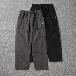 Loose Men's Outdoor Workwear Casual Pants Thin Straight Leg Spring Summer Faion Effect Brand mid Waist Elastic Waist - AliExpress Pants