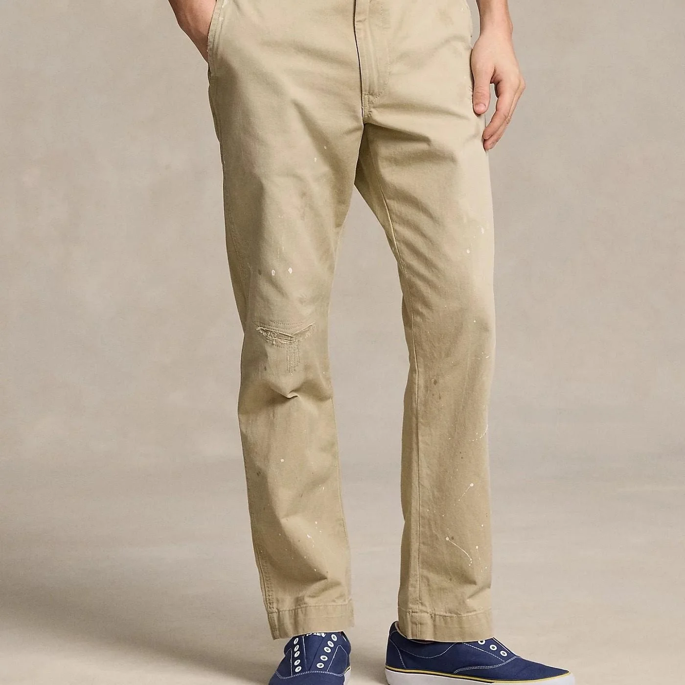 RL Sailinger Straight Patch Splash Casual Pants Cotton Straight Leg Patchwork Leisure Trousers Fashion Urban Style Autumn Winter - AliExpress Pants