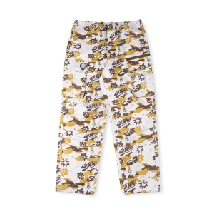 High Street Zip Pockets Cartoon Full Print Cargo Pants for Men Straight Patchwork Baggy Casual Loose Overalls Oversized Trousers - AliExpress Pants