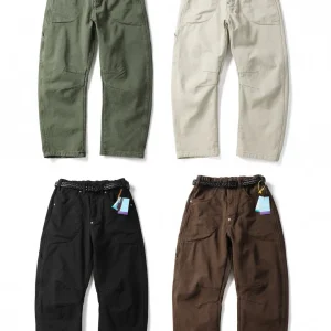 Thiened Floing Retro Bow Saw Pants Workwear Loose Casual Pants with Woven Belt Autumn Winter Japanese Sle Straight Leg ... - AliExpress Pants