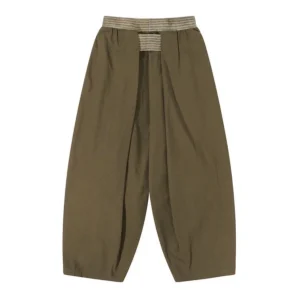 Kapital 23AW Pure Cotton Casual Pants with Elastic Waist Five-Panelled Design And Pleats Long Trousers for Youth Daily Wear - AliExpress Pants