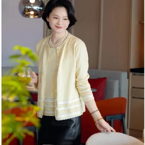 RuienCo. Moon f Bend  Silk Cotton 4 Needle Pi Hole Transfer Color Spring Summer Open Cardigan Vest Ladies' Knit... - AliExpress Sweaters&Jumpers