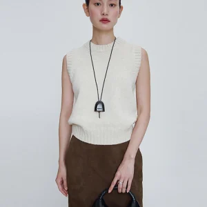 Women's Knitted Vest Spring 2026 New Korean Sle Svel Layering Pure Color round Ne Small irt Casual Commute Sle - AliExpress Sweaters&Jumpers