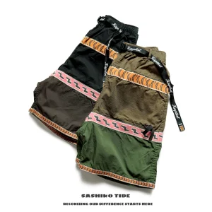 Kapital 2SS Double Color Tiger Print Loose Fit Breathable Pure Cotton Casual orts ex Summer Faion Straight Leg orts - AliExpress Pants