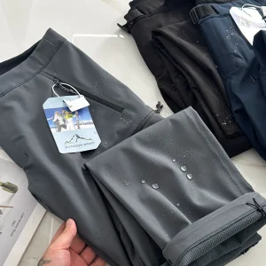 Men's Outdoor Ski Pants Thiened Fce Full Prure Glue Waterproof Casual Straight Leg Nylon ell Mountain Climbing Trou... - AliExpress Pants