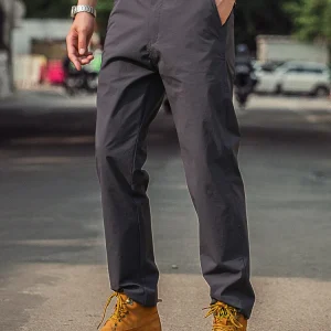American Retro Summer Thin Qui Dry Casual Pants Men's Deep ey Straight Micro Elastic Long Trousers 2025 Workwear Pants - AliExpress Pants