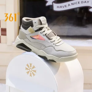 361 Degrees Men's Casual Shoes New High-top Winter Warm Shock-Absorbing Versatile Couple Wear-resistant Male Sneakers 672446615B - AliExpress Sneakers