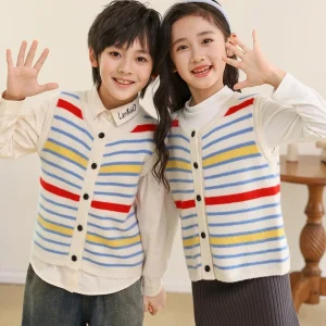 Fashionable Stylish Striped Wool Men's and Women's's Same Vest Autumn and Winter New Sleeveless Cardigan F - AliExpress Sweaters&Jumpers