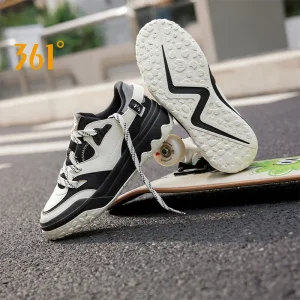 361 Degrees Men's Board Shoes Spring New Leisure Versatile Thick Soled Leather Durable Comfortable Stable Male Sneaker 672516621 - AliExpress Sneakers