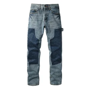 Vintage Trendy Rhinestone Jeans Straight Jeans Pants Men's Straight Pants - AliExpress Pants