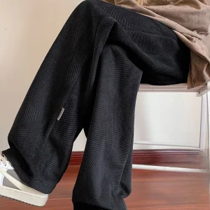 PaulFrank Men's Corduroy Sports Casual Straight Leg Pants Loose Fit Spring New Sle Durable Polyester Fiber Easy Care - AliExpress Pants
