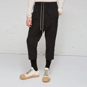 YOJI OOAK CROPPED TRACK PANTS Draw rope tapered summer slim stretch RO cropped pants - AliExpress Pants