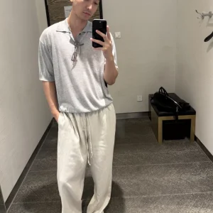Loose Fit Linen Straight Leg Casual Pants Men's Holiday Relaxing Sle Classic Color Faionable Loose Wind Pants - AliExpress Pants