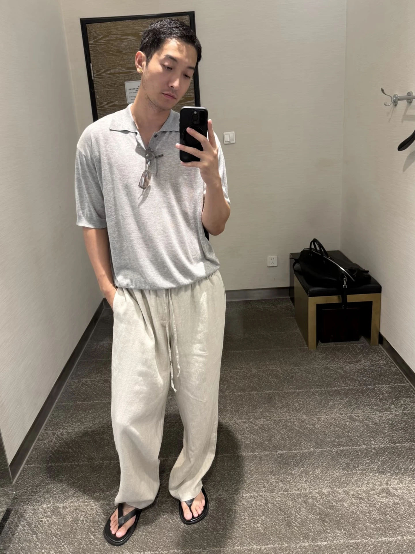 Loose Fit Linen Straight Leg Casual Pants Men's Holiday Relaxing Sle Classic Color Faionable Loose Wind Pants - AliExpress Pants