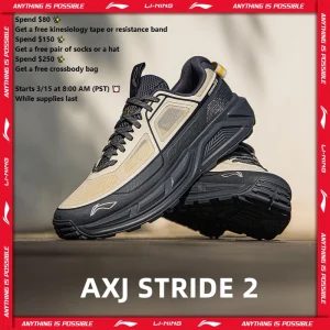 Li-Ning Unisex AXJ STRIDE 2 Outdoor Hiking Shoes  COOL SHELL Breathable Cushioning Rebound LiNing Walking Sneakers AHTW007 - AliExpress Sneakers