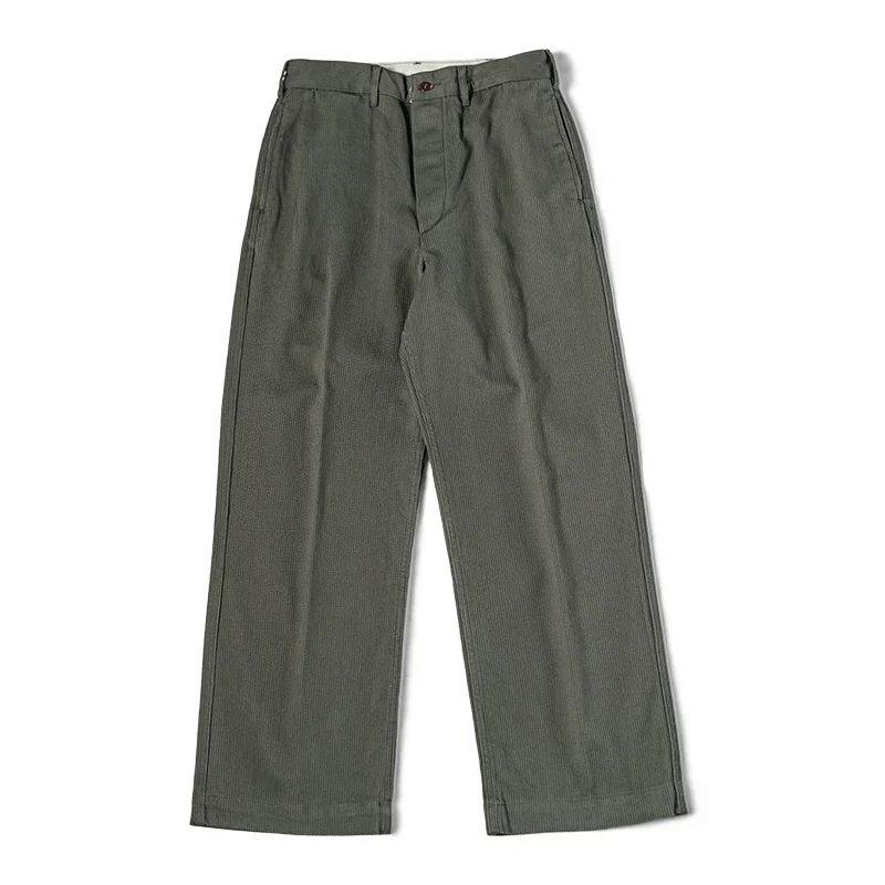 Bronson American Casual Style Pants Mens Straight-Leg Bedford Trousers Loose Fit - AliExpress Pants