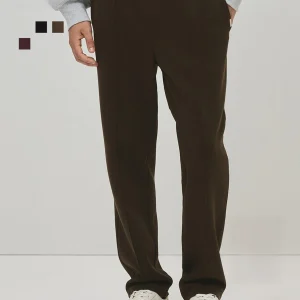 H&M Men's Casual Pants Spring Plum Red Stand Tailoring Outdoor Sports Long Trousers Polyester Cotton Blend Comfortable Fit - AliExpress Pants