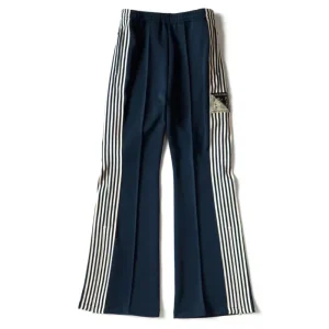 22aw Kapital Hirata Kazuhiro Japan Style Tricolor Polyester Side Zipper Vertical Stripe Elastic Popular Loose Pants for Men - AliExpress Pants