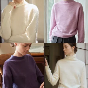 High-End Camere Wool Sweater Pure Color round Ne High Ne Lazy Sle Women's Knittedwear Comfortable Loose Fit Commute - AliExpress Sweaters&Jumpers