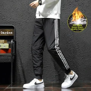 Thiened White Goose down Cotton Pants Men's Outdoor Winter Warm Trousers Faionable Outerwear Youth Casual Sle - AliExpress Pants
