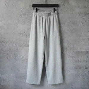 BCLENEICAC Casual Loose Straight Leg Trousers Embroidered Lettering Men's Women's Long Pants Parisian Sle Youth Faion - AliExpress Pants