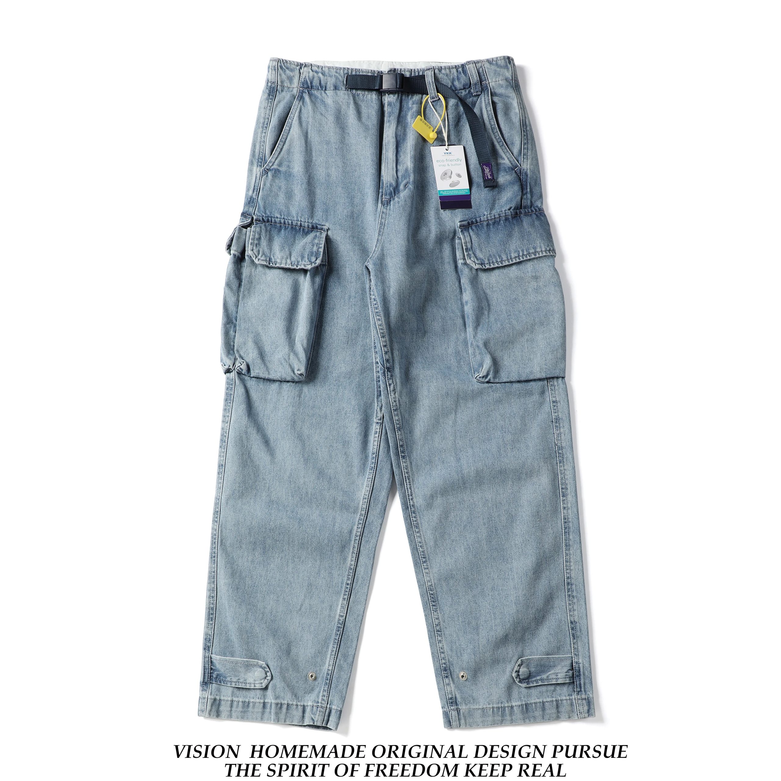 Loose Straight Leg Men's Workwear Jeans Casual Waed Retro Cotton Trousers Versatile Long Pants for Men Autumn Season - AliExpress Pants