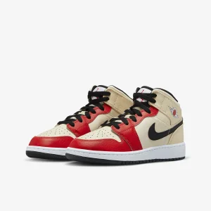 Nike Genuine Jordan 1 GS Women's Big Kids Breathable Sports and Leisure Shoes DV7012-100 - AliExpress Sneakers