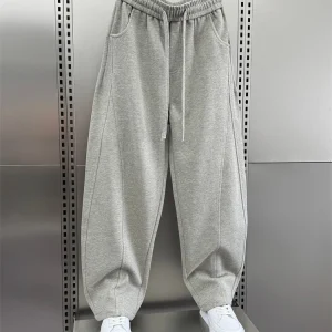 Fce Lined Thiened Loose Casual Pants Men's Autumn Winter  Color Versatile Sports Straight Leg Pants - AliExpress Pants