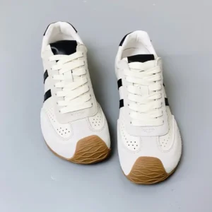 Fashion Women Retro New Design Summer Breathable Genuine Leather Sport Shoes Flat Walking Female Lace Up Running Trainers Shoes - AliExpress Sneakers