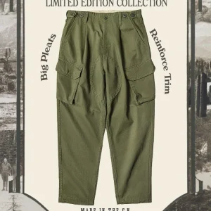 American Sle Casual Loose Trousers Royal Navy Sle Pants with Big kets Straight Leg Cotton Workwear een Color - AliExpress Pants