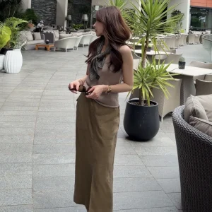 Original 2026 Spring Knotted Vest Women's Fashionable V-neck Knitted Top Button Design Casual Wear Medium Thickness - AliExpress Sweaters&Jumpers