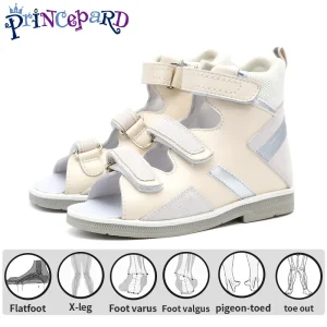 Children Orthopedic Sandals for Flat Feet Tip Toe Princepard Boys Girls Corrective High-Top Arch Support AFO Brace Shoes EU32-37 - AliExpress Children's Shoes