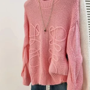 Korean Sle Soft Lazy round Ne Knitwear Embroidered Slimming Top for Women Autumn Winter New Arrival plus Size Ele - AliExpress Sweaters&Jumpers