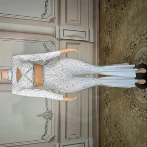 Pearls Rhinestone Long Sleeve Spandex Bodysuit Bodycon Romper Women Night Club Dance One Piece Jumpsuit - AliExpress Jumpsuits&Rompers