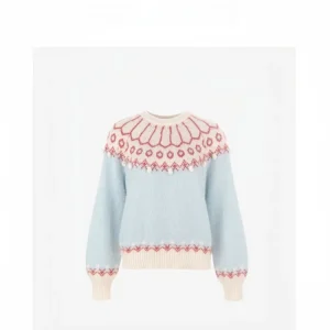 Retro TheBarnnet Fair Isle Knit Sweater with 3D Ball Decorations Women's Loose Fit Long Sve Warm Fing Daily Wear - AliExpress Sweaters&Jumpers