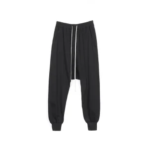 Men's Casual Cargo Pants Cotton Gothic Men Clothing Autumn Solid Sweatpants High Street Black Long Pants - AliExpress Pants