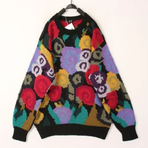 Autumn Winter Vintage  3D Crochet Woolen Sweater Coat Overhead Ladies Warm Knittedwear round Neck Long Sleeve Top - AliExpress Sweaters&Jumpers