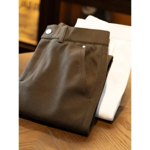New 2025 Men's Casual Pants Elastic Waist Thi Straight Leg Busin Trousers Long Sports West Pants Autumn Winter Faion - AliExpress Pants