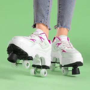 Fashion children and teenagers four inline skates sports skates high quality adult indoor roller skates sneakers new boys girls - AliExpress Sneakers