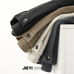 JIE Men's Thiened Woolen Pants Autumn Winter Straight Leg Faionable Korean Sle mid Waist Trousers for ly - AliExpress Pants