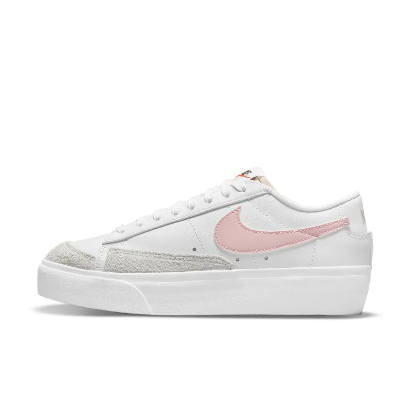 Nike Thick-Soled Height-Increasing Shoes That Make Legs Look Longer, Durable Outdoor Skate Shoes for Men and Women, Blazer Low Platform Exposed Foam Tongue Casual Low-Top Sneakers, Leather Upper with Vintage Basketball Style, Commuting Casual Flat Shoes, Versatile Outfit Accessory Dj0292-103 - AliExpress Sneakers