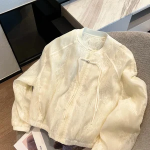Love Devil Fi Sle Heavy Embroidery Lace Jaet Women's Faion Spring 2026 New Arrival White Color Chinese National Trend - AliExpress Sweaters&Jumpers