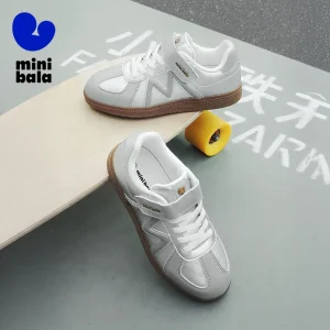 Mini Balabala Sneakers Kids 2025 Autumn Retro Colorblock Outdoor Casual Low Top Sports Shoes for Boys and Girls - AliExpress Children's Shoes