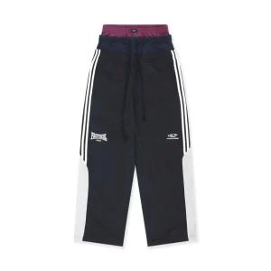 Protocol index three-piece deconstructed and pieced together loose-fitting floor-length printed trousers - AliExpress Pants