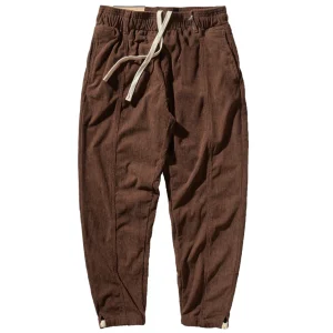 Corduroy Pants Men's Elastic Waist Autumn Sweatpants Loose Bundle Feet Tide Brand Overalls - AliExpress Pants