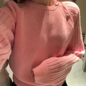 Smoid  Sweet Sle Knitted Sweater Women's Overhead oulder Button Embroidered Letter Young-looking Cute Faionable - AliExpress Sweaters&Jumpers