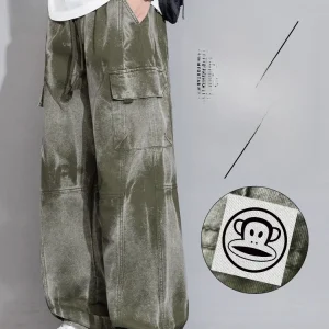 PaulFrank Large Size Camouflage Work Pants Loose Straight Casual Trousers for Men Summer New Sle Comfortable Loose Fit - AliExpress Pants