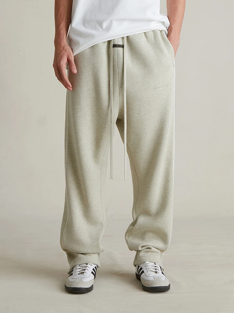 American High Street Loose Straight Leg Pants Men's Autumn Faion Trend Brand Casual Cotton Polyester Blend Youth Energy Sle - AliExpress Pants