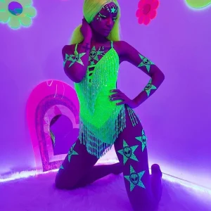 Beachapche Special holiday bodysuit backless handmade Sequins party bodysuit women Bodycon Romper sexy tassel Colorful Sequins - AliExpress Jumpsuits&Rompers